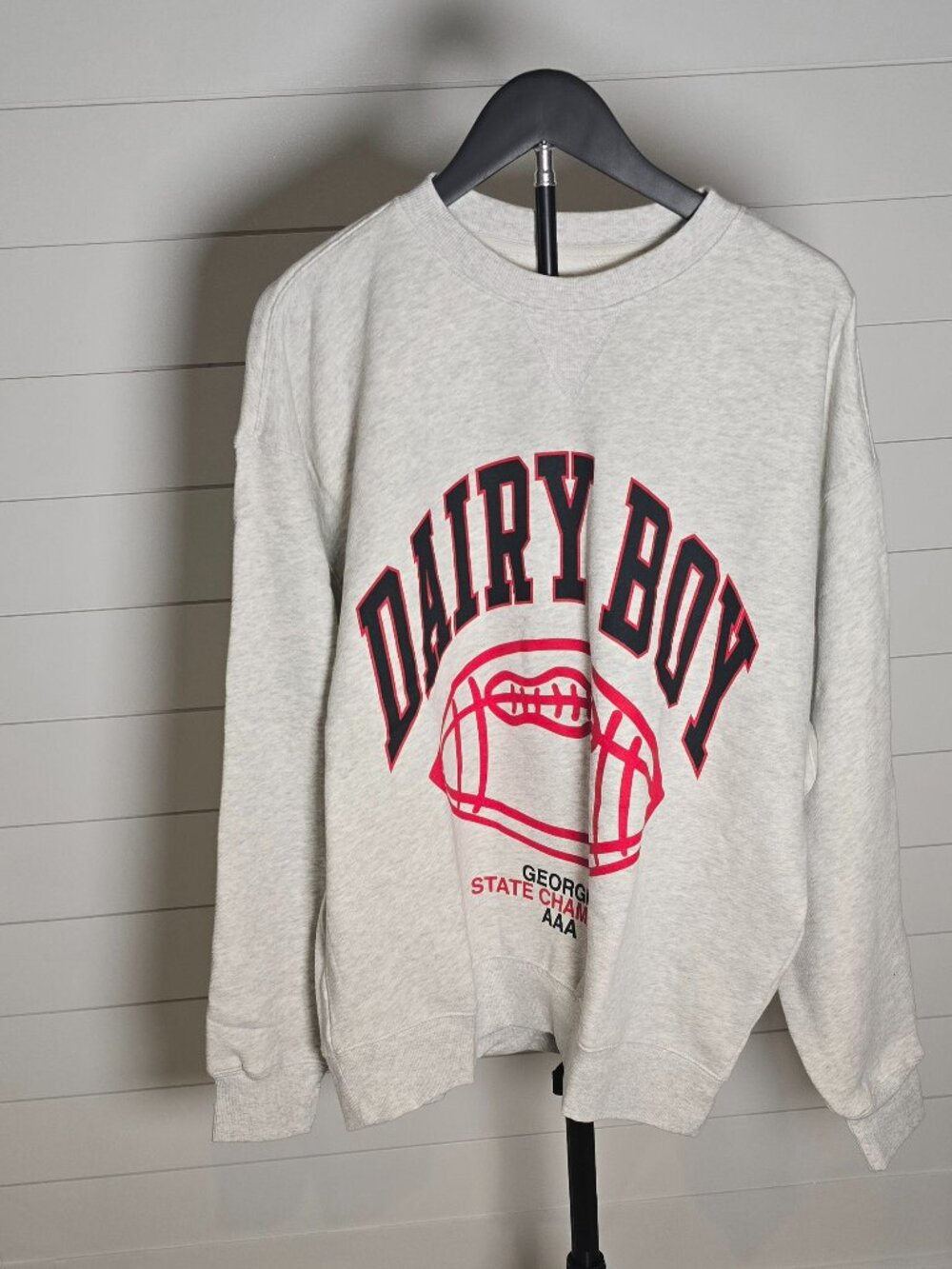 NWT Limited Edition Dairy Boy X Georgia Study Break State Champs Crewneck